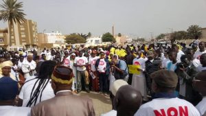 Protesters In Dakar on Friday