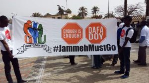 Protesters In Dakar on Friday