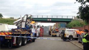 Firefighters say it will take several hours to recover the bodies of the men