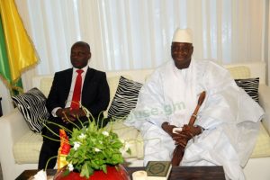 Presidents Jammeh  and José Mário Vaz