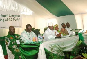 Yankuba Colley and President Jammeh at the APRC congress