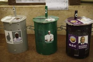 Gambia 2016 ballot boxes