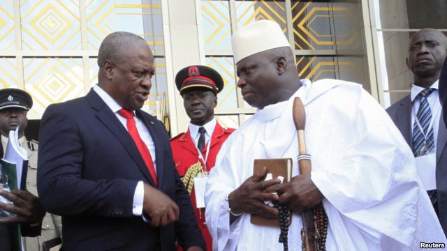 Ghanas president and Jammeh