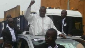 Adama Barrow, Coalition 2016 flag bearer hitting the campaign trail 